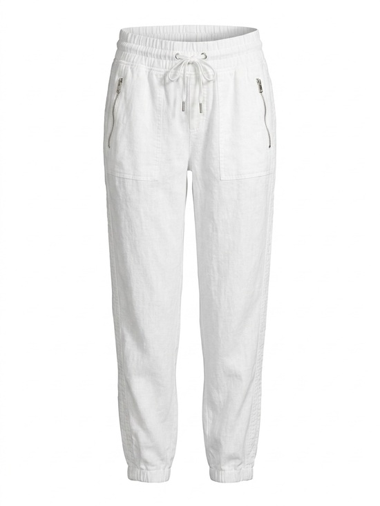 Athleta Pants - Athleta Cabo Linen Jogger 4 Calla Lily White | Lightweight Summer Pants